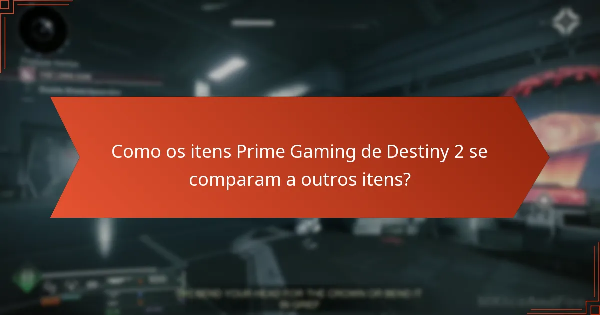 Como reivindicar itens Prime Gaming de Destiny 2?