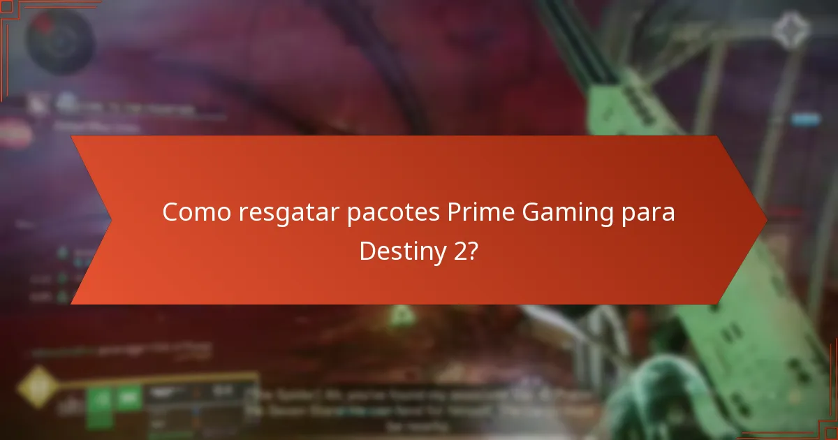 Como os pacotes Prime Gaming impactaram a comunidade de Destiny 2?