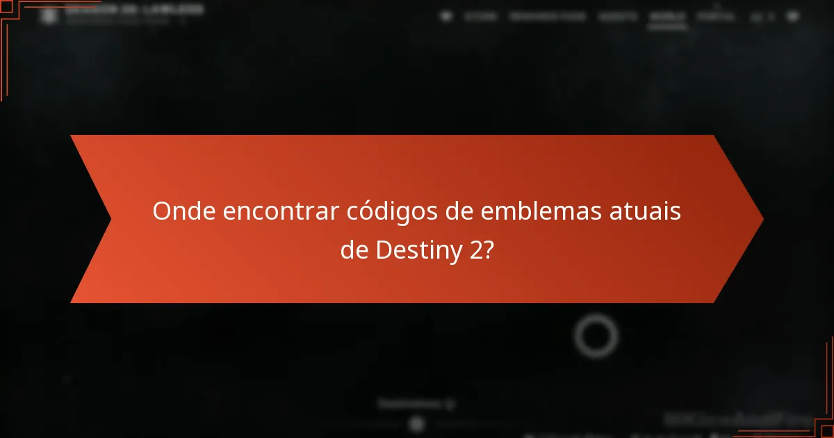 Como funcionam os sorteios comunitários para emblemas de Destiny 2?